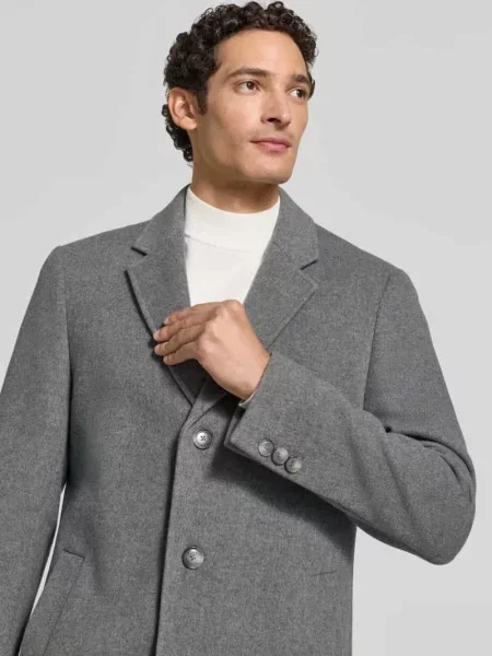 Płaszcz funkcyjny o kroju slim fit z mieszanki wełny model HYDE' Boss