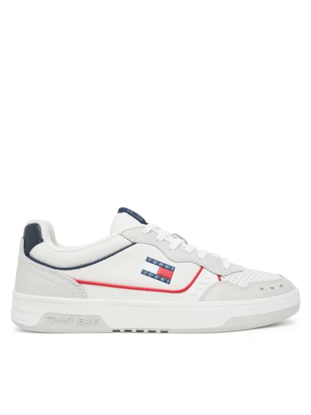 Кожаные кроссовки Tommy Jeans белые