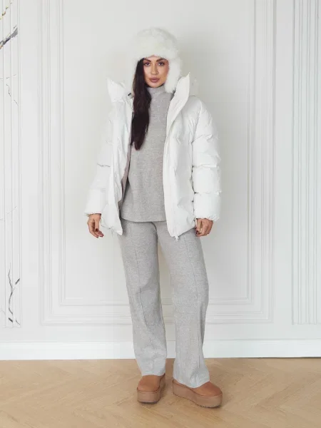 Пуховик Seventeen молочний