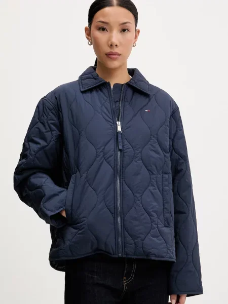 Tommy Jeans Geacă de primăvară-toamnă bleumarin