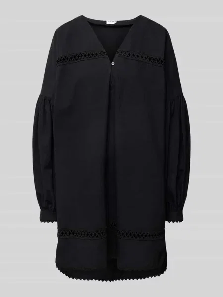 Sukienka lniana z dekoltem w serek Jake*s Casual czarna