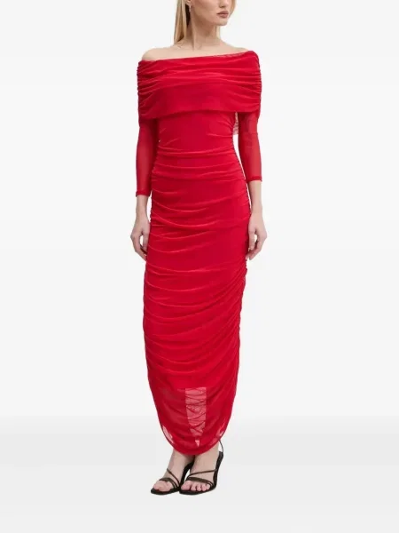 Rochie maxi Never Fully Dressed de costum roșu