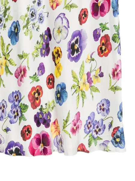 Rochie maxi Vivetta cu model floral cu imagine alb