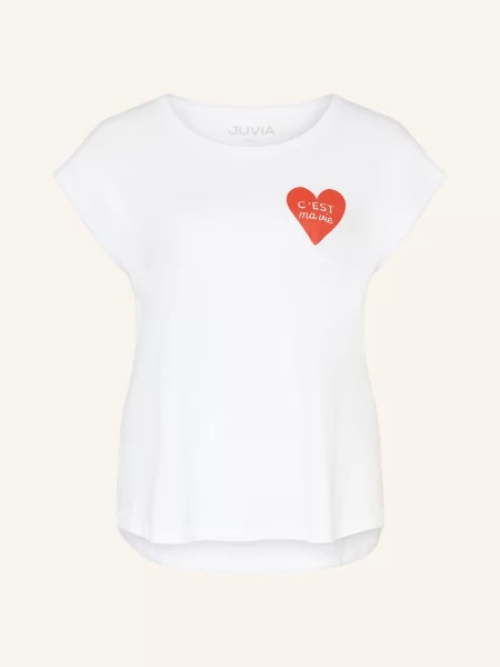 Juvia T-Shirt Sara weiss biała
