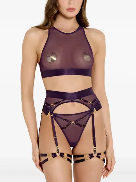 Chiloți tanga Bordelle violet