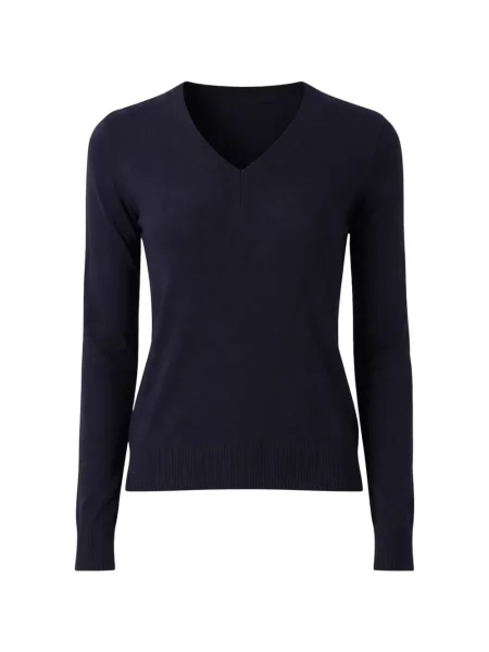 Pulover Weekend Max Mara cu decolteu în V albastru