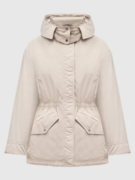 Куртка з логотипом Herno бежева