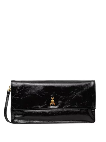 Geanta crossbody Patrizia Pepe cu autograf negru