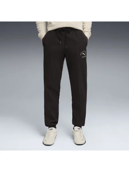 Spodnie dresowe PUMA Class Odzież S czarny