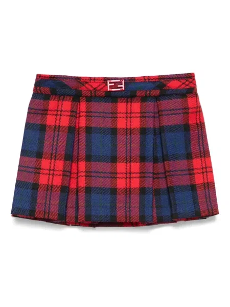 Spódnica mini dziecięca Fendi czerwona