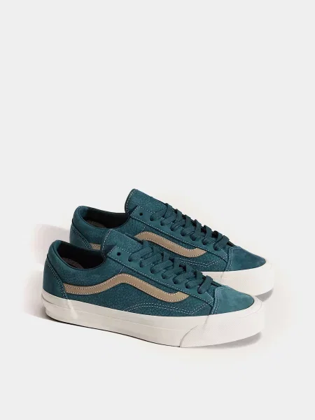 Замшевые кеды Vans зеленые