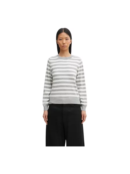 Barbour sweter z domieszką kaszmiru Lois Knitted Jumper lekki szary