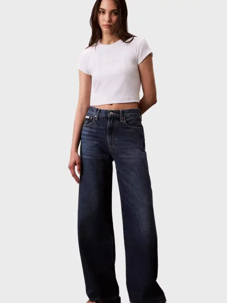 Широкі джинси Calvin Klein Jeans сині