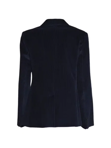 Manšestrové dvouřadé sako Weekend Max Mara modré