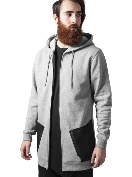 Dugo vesta Urban Classics siva