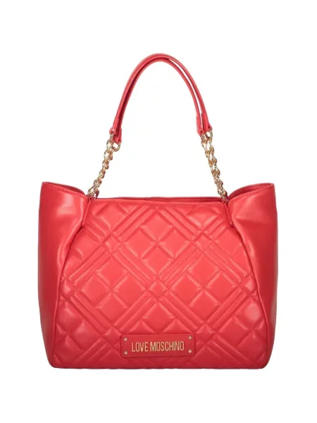 Colier Love Moschino matlasat roșu