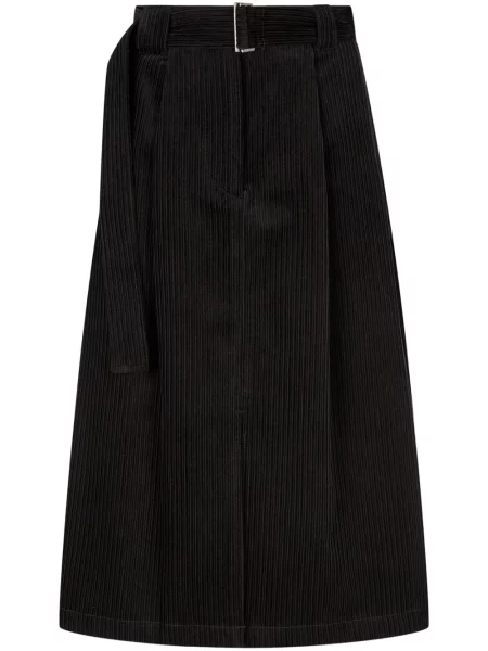 Fustă Studio Tomboy de catifea cord negru