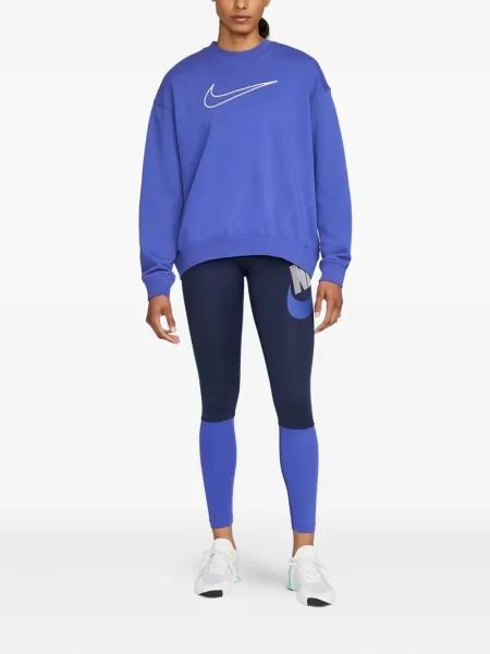 Hanorac Nike cu broderie din fleece alergare negru