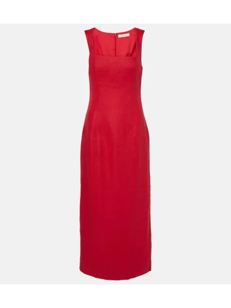 Rochie maxi Faithfull de in de costum roșu
