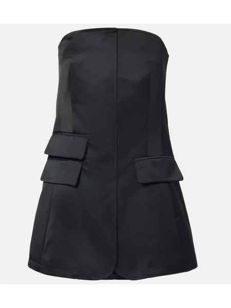 Satynowy top The Frankie Shop czarny