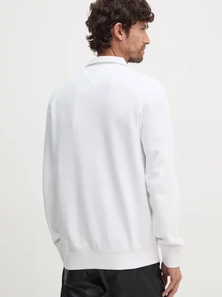Mikina Tommy Hilfiger hladká bílá