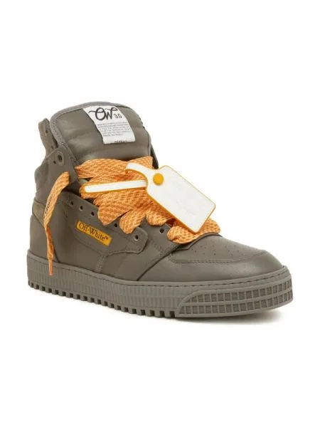 OFF-WHITE De piele sneakers alb