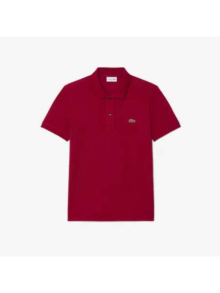Lacoste Koszulka Polo Slim Fit Z Piki czerwona