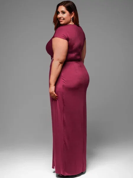 Odgovarati večernja haljina Edoti bordo