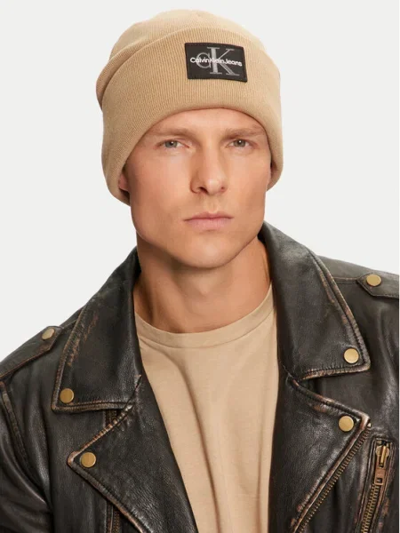 Džínsy Calvin Klein béžová