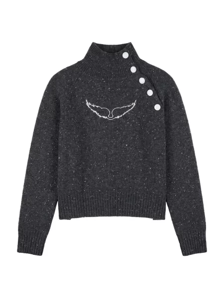 Pulover copii Zadig & Voltaire gri