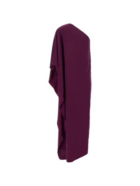 Rochie maxi Gianluca Capannolo de mătase asimetrică violet