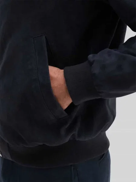 Kurtka skórzana w kroju regular fit z naturalnej skóry koziej welurowej Marc O'polo granatowa