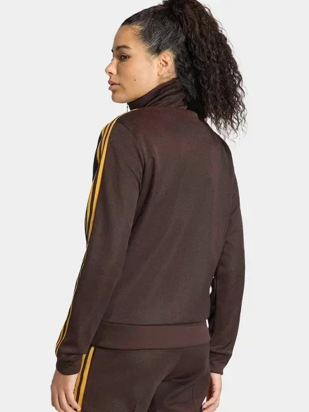 Adidas Originals pulover otroški z bombažem Beckenbauer rjava