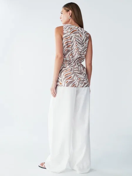St MRLO Top Levie nude / rjasto / mokka rjava