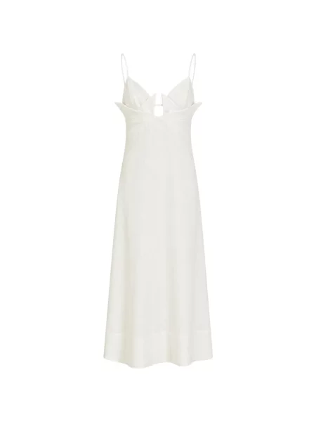 Rochie maxi Farm Rio cu bretele alb