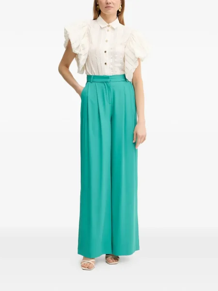Pantaloni Fracomina plisate verde