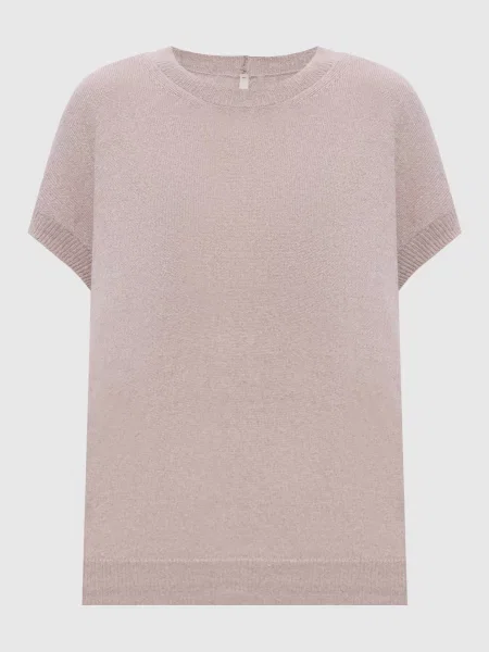 Топ із шовку та кашеміру Boboutic бежевий