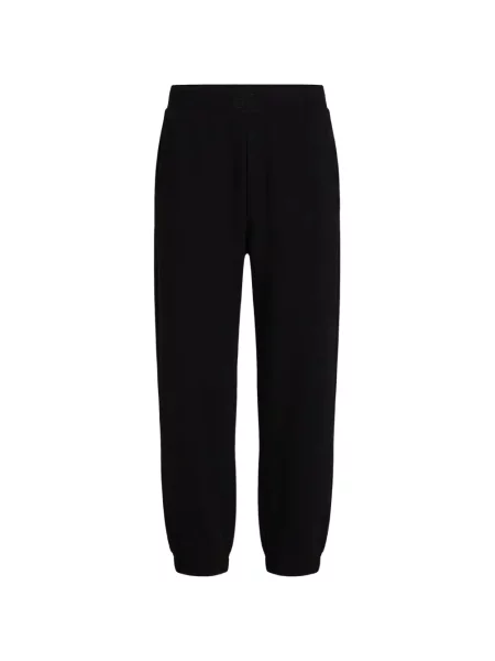 Pantaloni Calvin Klein cu broderie alergare negru