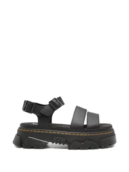 Sandale Dr. Martens cu platformă cu cataramă negru