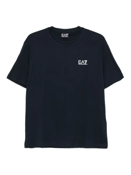 Koszulka Ea7 Emporio Armani z nadrukiem niebieska