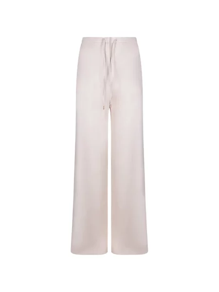 Pantaloni palazzo Max Mara cu cordon alb