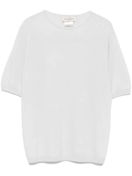 Tricou Bruno Manetti din cașmir albastru