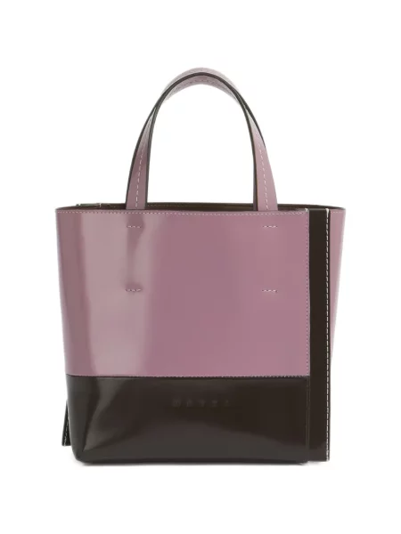 Geantă Marni din piele violet