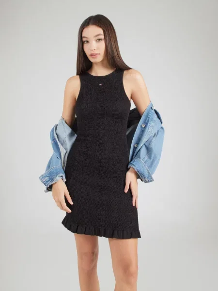 Tommy Jeans Rochie negru