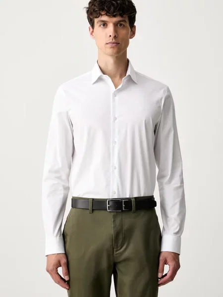Calvin Klein cămașă pentru bărbați din cu alb