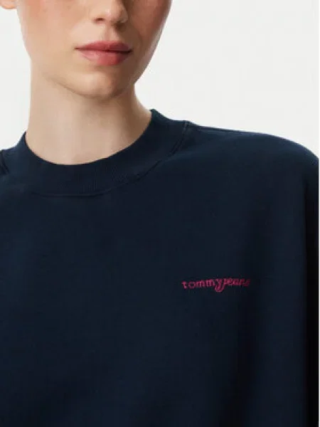 Tommy Jeans Jopa Script Mornarsko modra