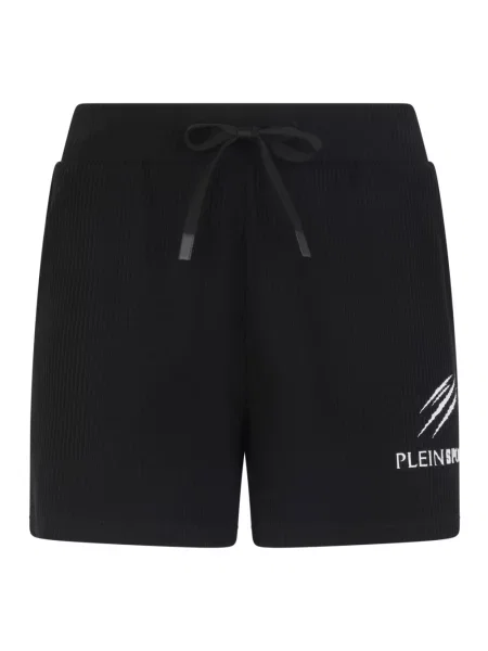 Szorty Plein Sport prążkowane czarne
