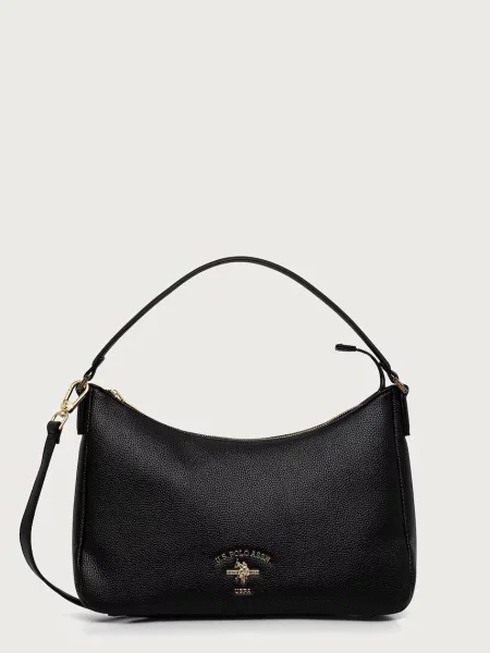 U.S. Polo Assn. geantă crossbody pentru femei cu imitație de piele STANFORD negru