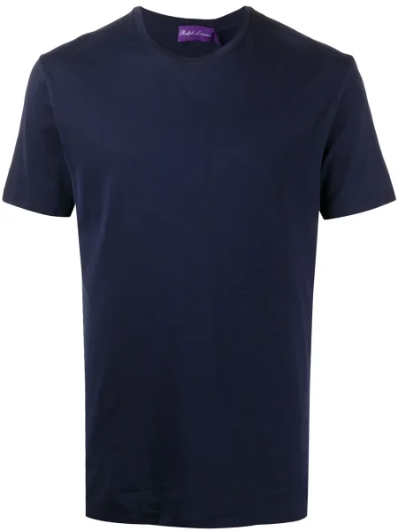 Tricou Ralph Lauren Purple Label din jerseu albastru