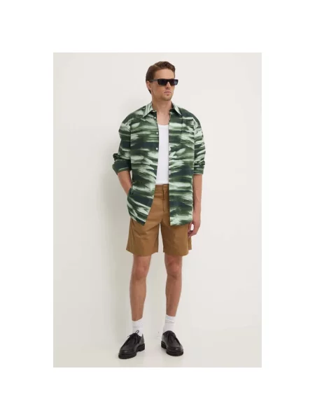 A.P.C. szorty short crew brązowy